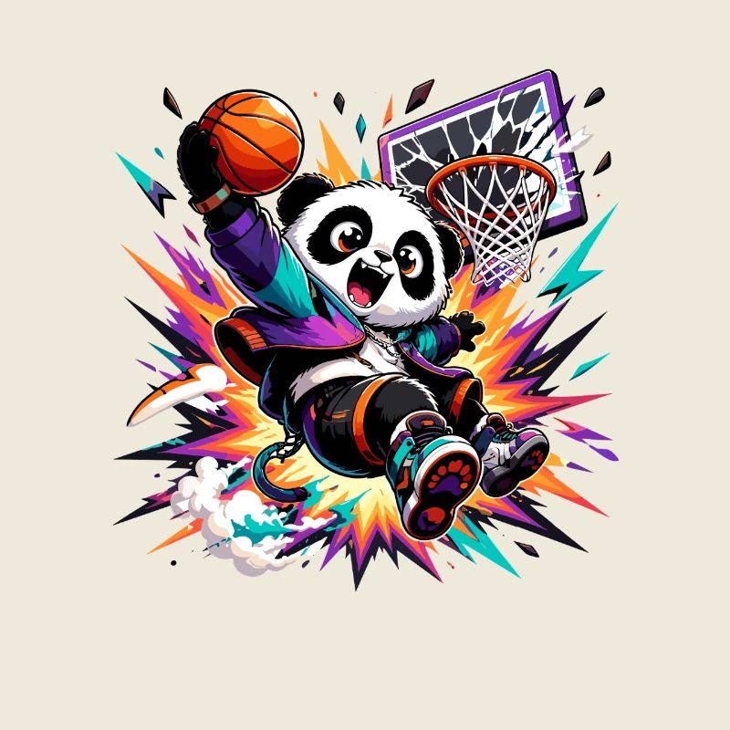 Panda Slam Dunk Neon
