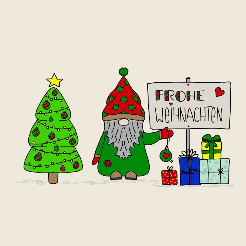 NICE Wichtel mit Tannenbaum und Geschenken