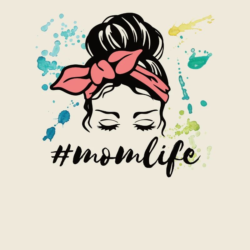 #momlife Beste Mama Muttertag Messy Bun Danke Mami