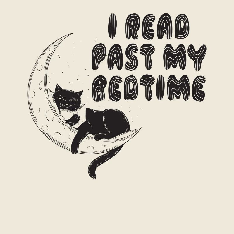 Ich Lese Nach Der Schlafenszeit Lesekatze