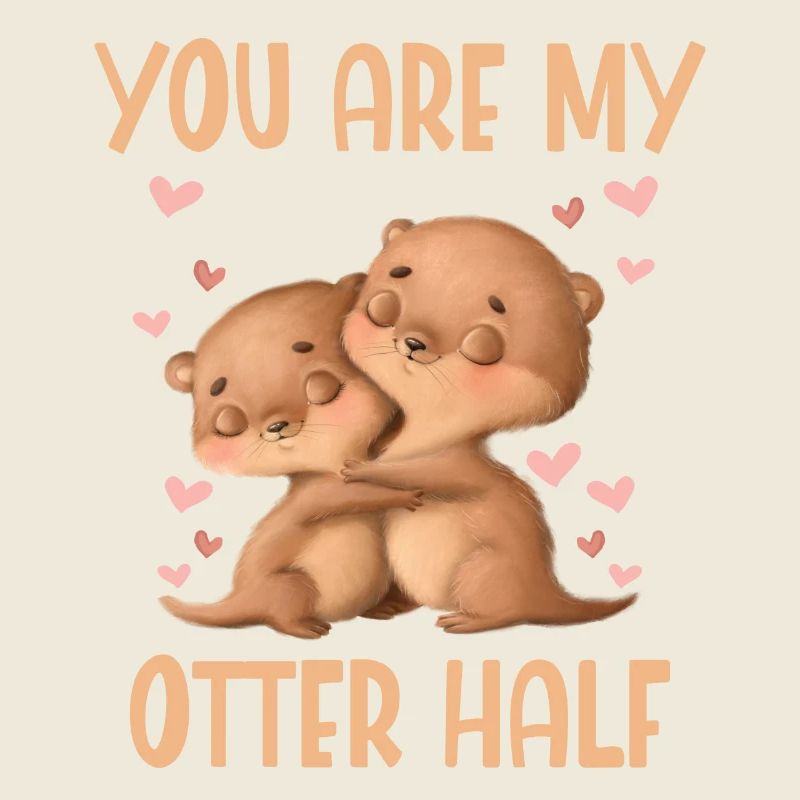 Tu es ma loutre demi-Saint-Valentin