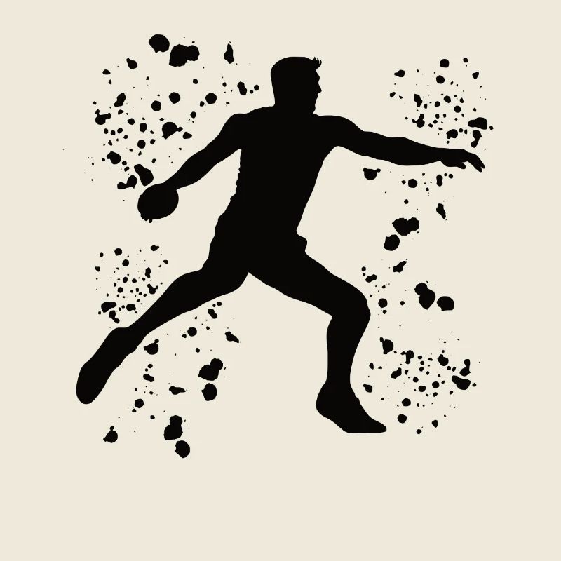 Diskuswerfer Colorsplash Diskuswurf