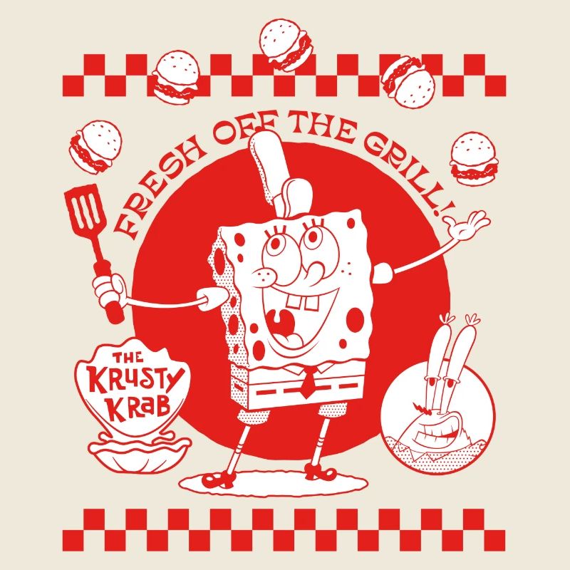 Bob l'Éponge Design Rouge Et Blanc