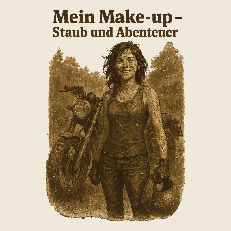 Ma poussière de maquillage et mon motard d’aventure