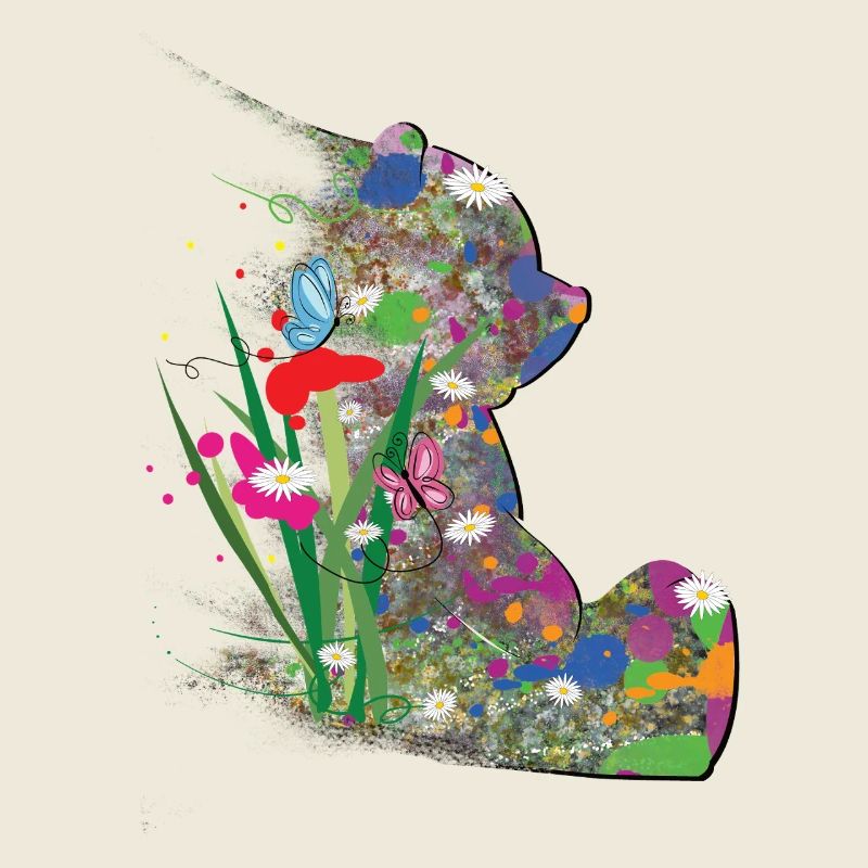 Ours, Été, Abstrait, Papillon