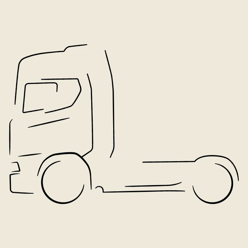 Silhouette de camion