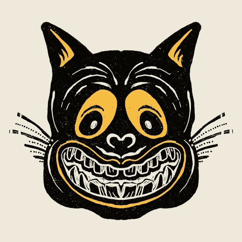 Chat noir du Cheshire
