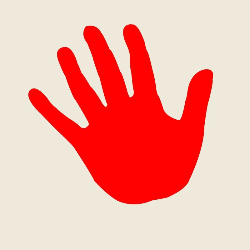 rouge à la main