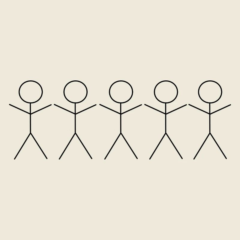 5 Stickman / Strichmännchen