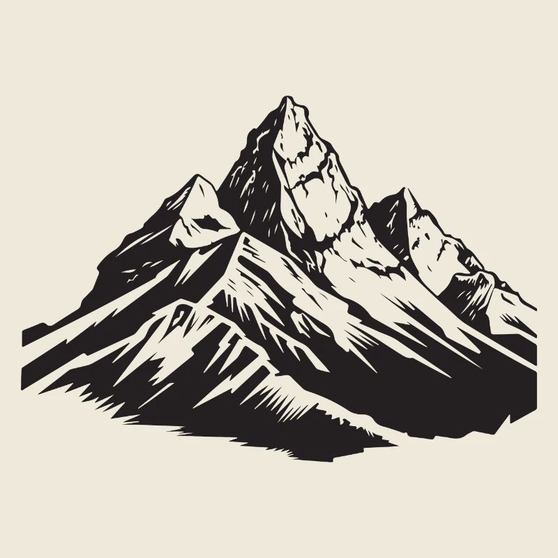 Berge Symbol Silhouette
