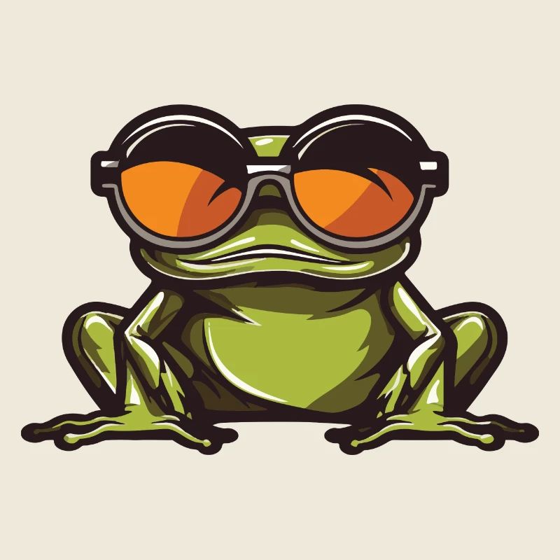 Frosch Lustig Cool