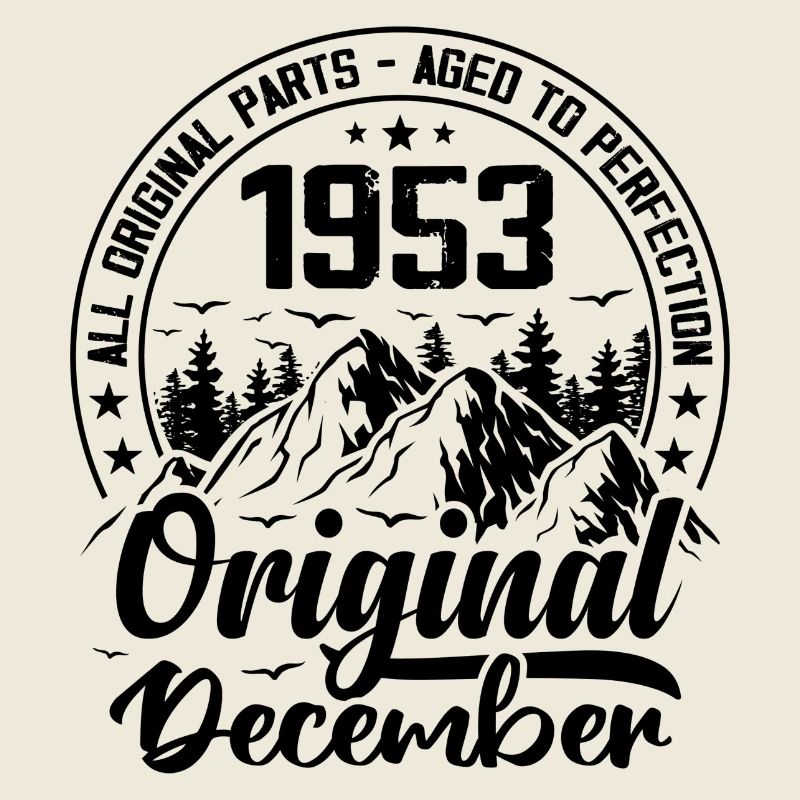 1953 Dezember Original 71 Jahre altes Geburtstagsgeschenk