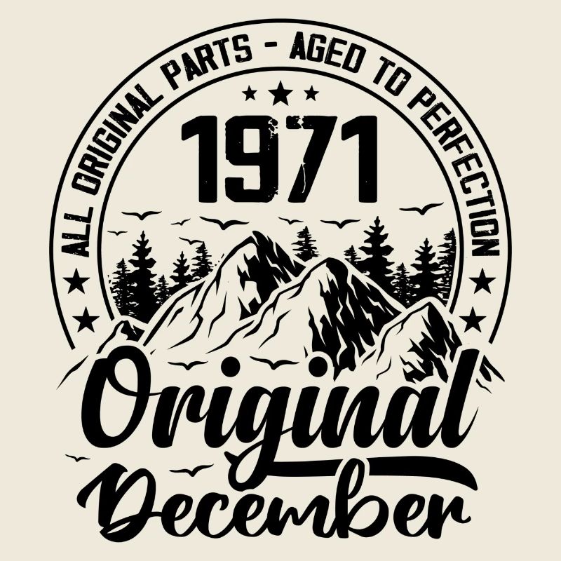 1971 Dezember Original Geschenk zum 53-jährigen Jubiläum