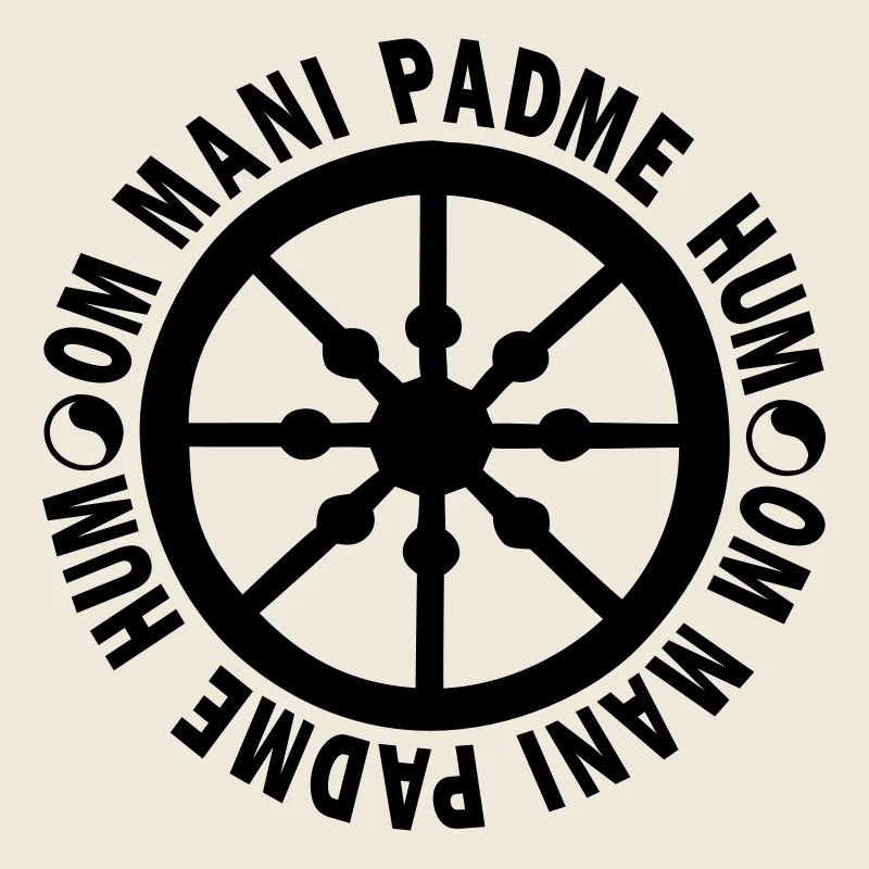 lebensrad mit mantra "om mani padme hum"