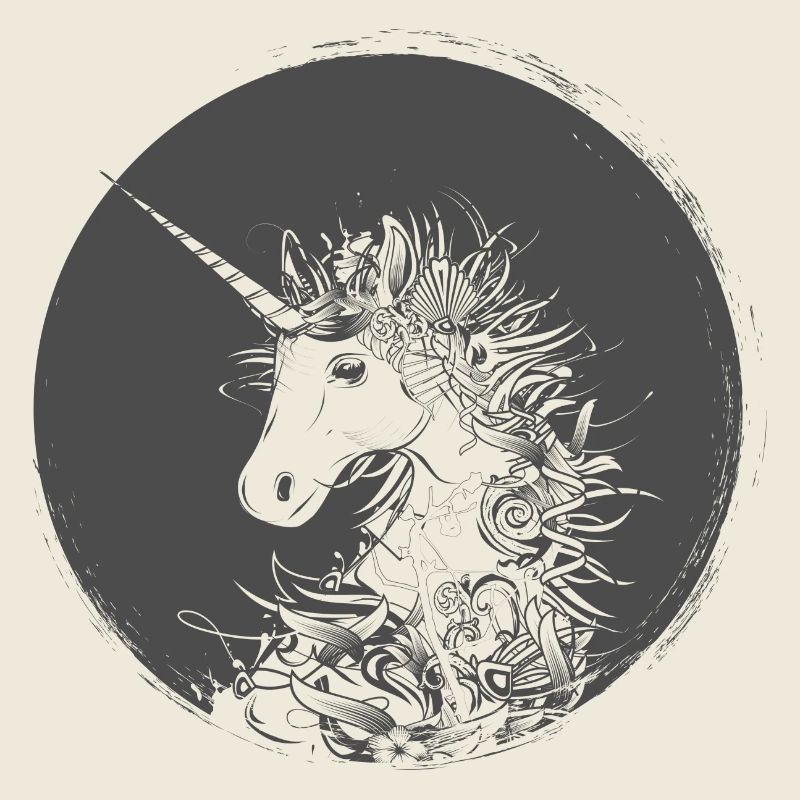 Head of a unicorn