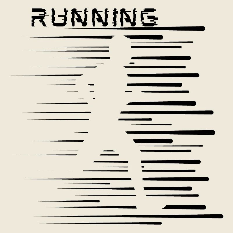 Courir, facile, actif, courir, rayures cool