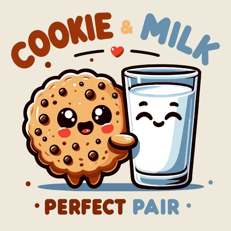 Kekse und ein Glas Milch, das perfekte Duo