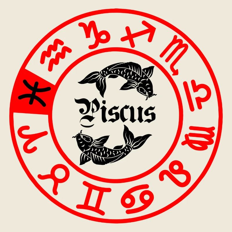 Zwölf Sternzeichen Piscus Piscus