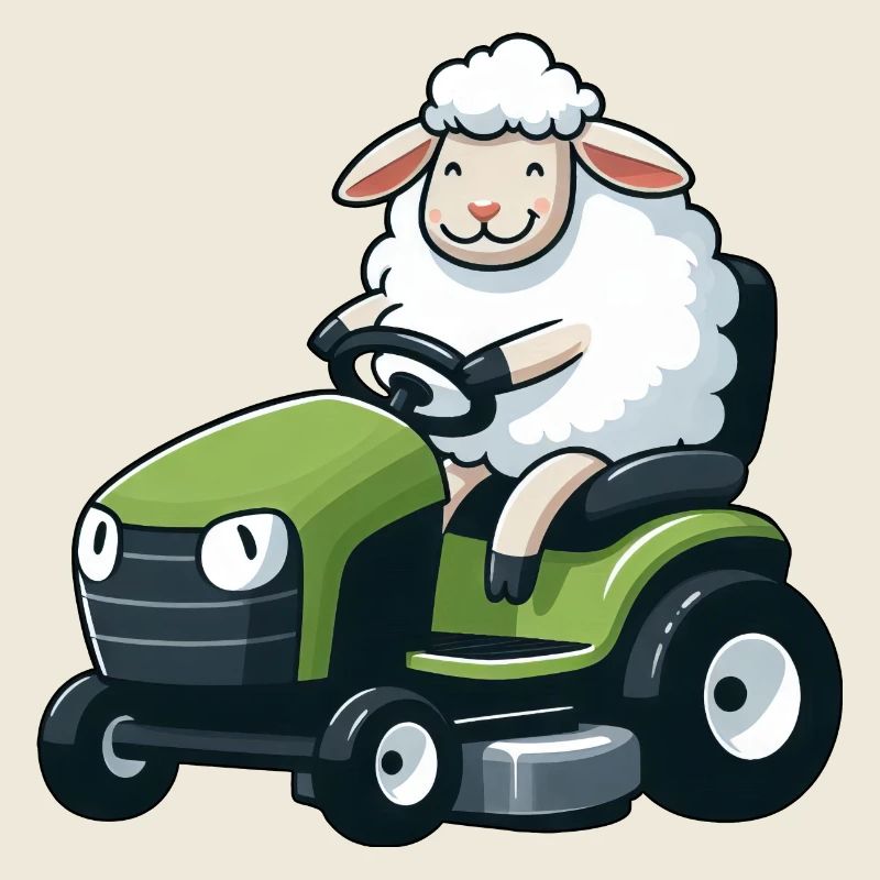Schaf Lamm Rasenmäher Gartenpflege