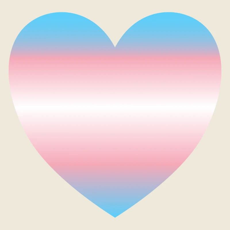 Subtle Transgender Pride heart