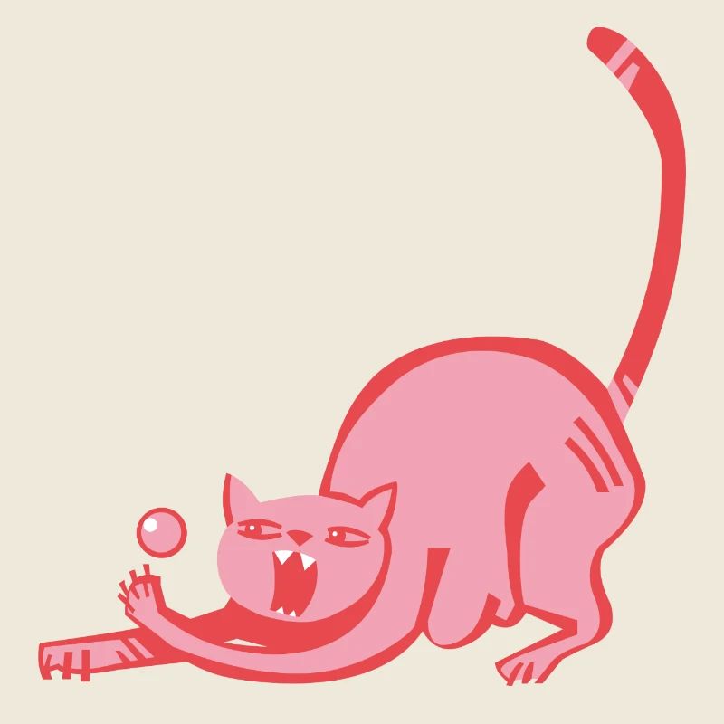 Speedball, jeu de balle, chat rose
