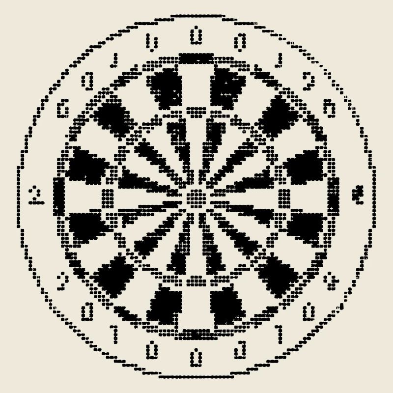 Dartboard Pixel Graphic