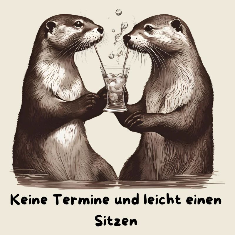 Otterfreunde Prost am Trinkglas