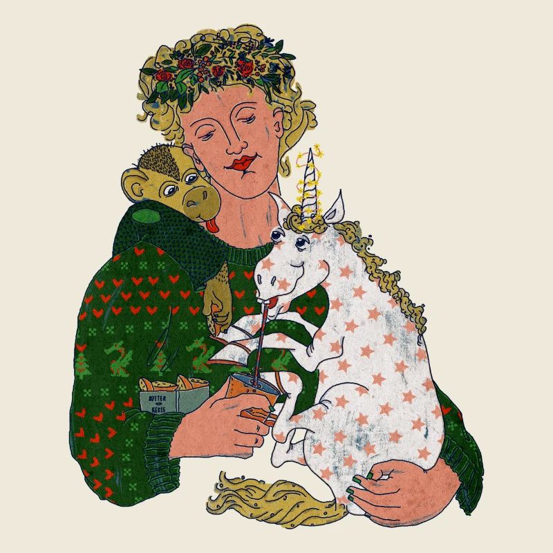 Noël confortable, célébrations entre amis