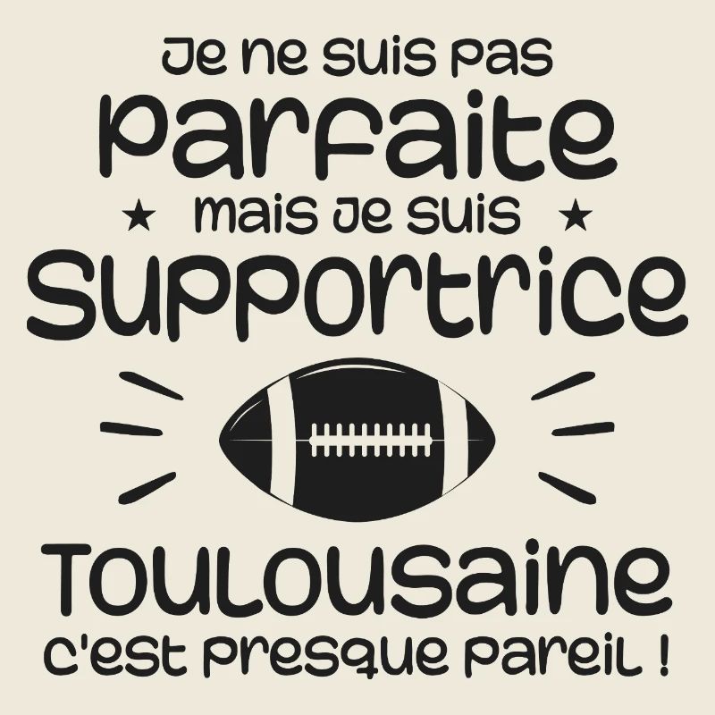 Supportrice Toulouse Parfaite Rugby