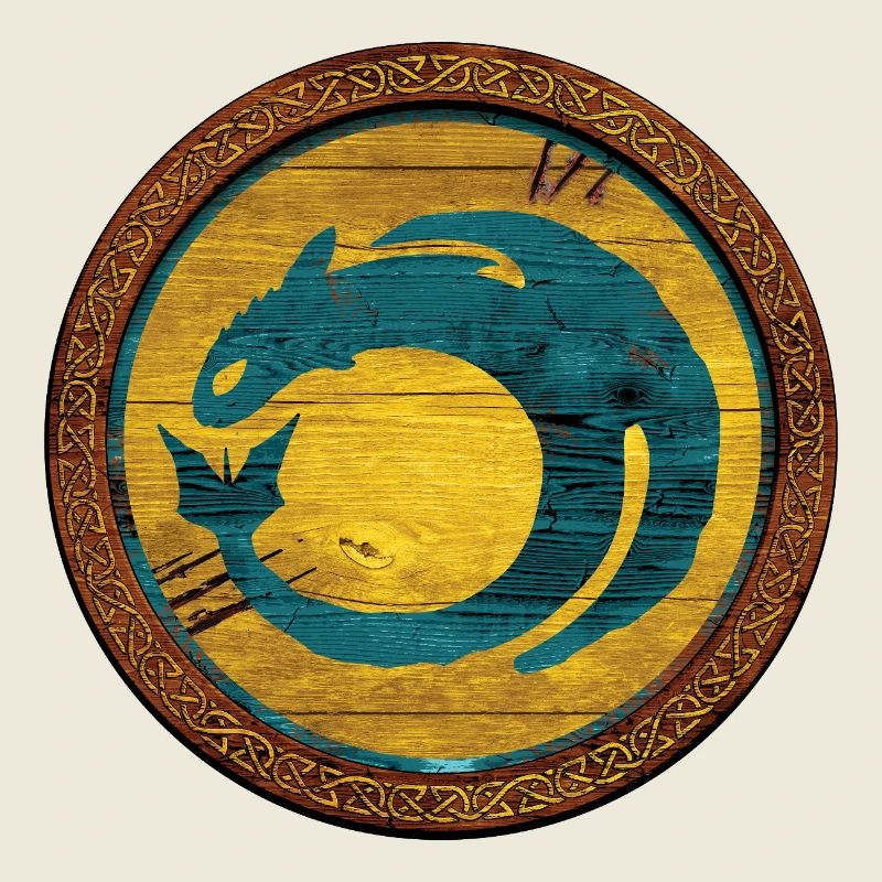 How To Train Your Dragon Shield with Logo