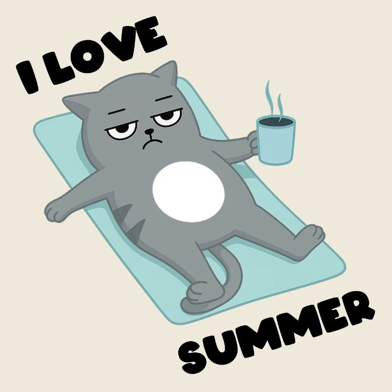 J’adore l’été - Cat Grumpy