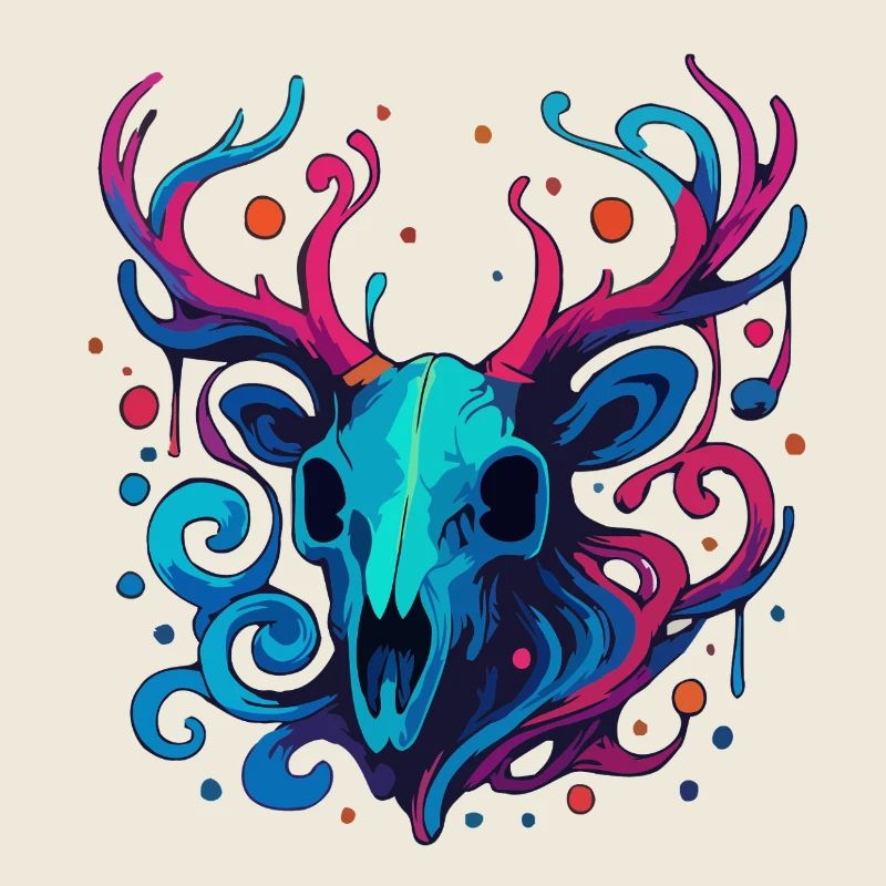 Crâne de bois de cerf