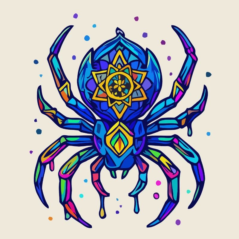 Neon Spinne