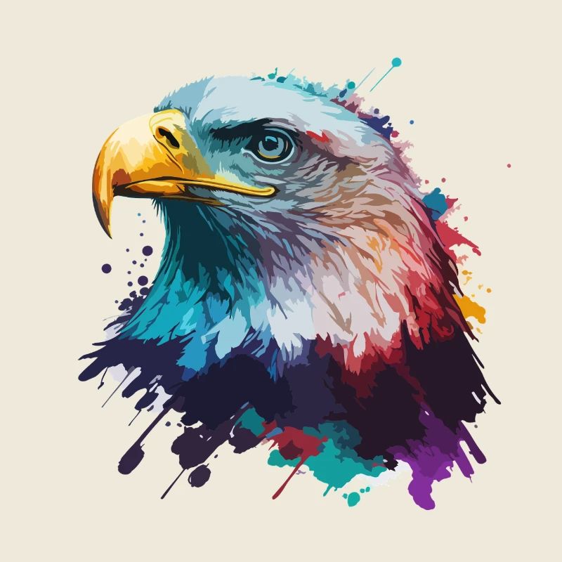 Aigle éclaboussant
