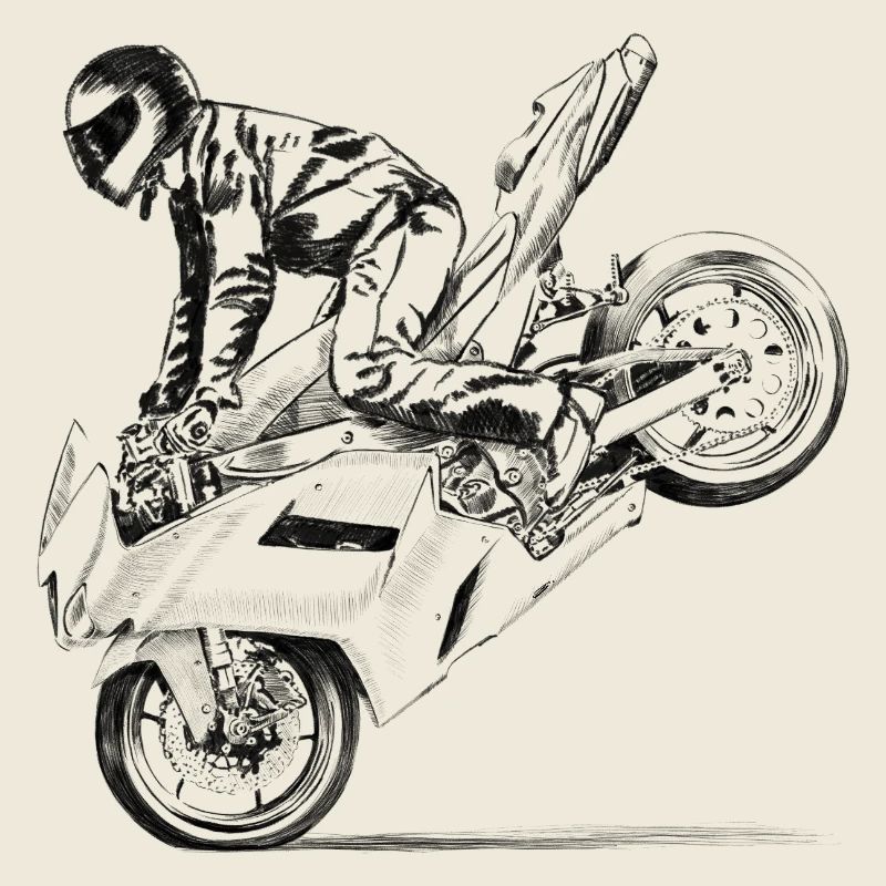 Motorcycle stunt