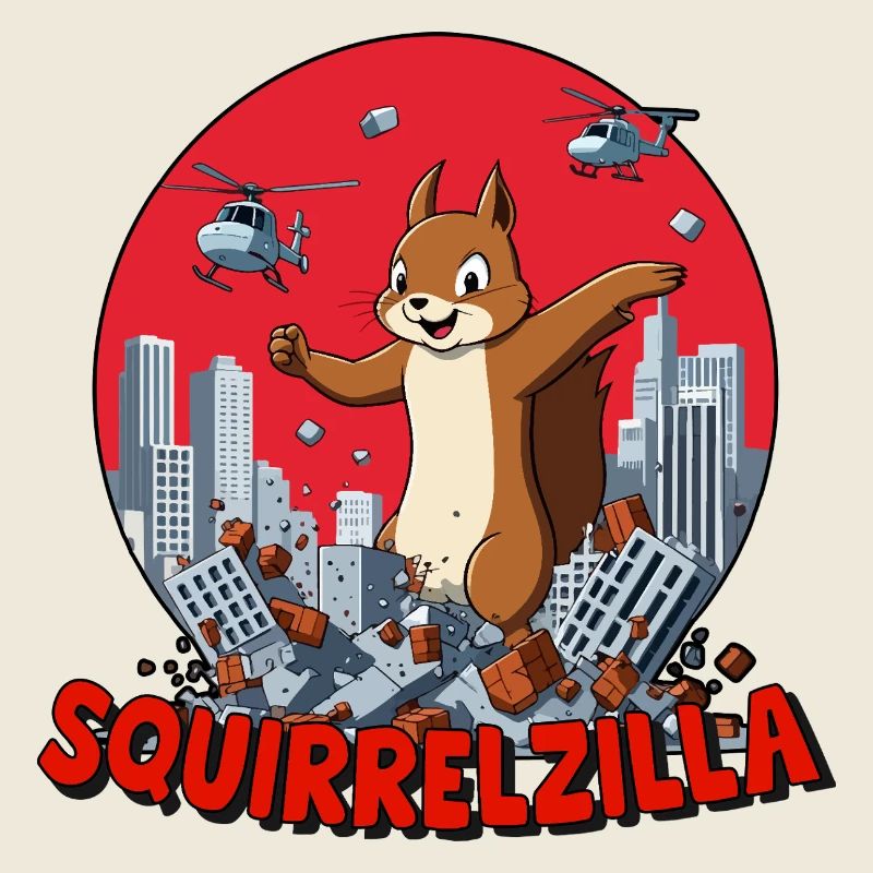 Squirrelzilla: Geschäftige städtische Zerstörung