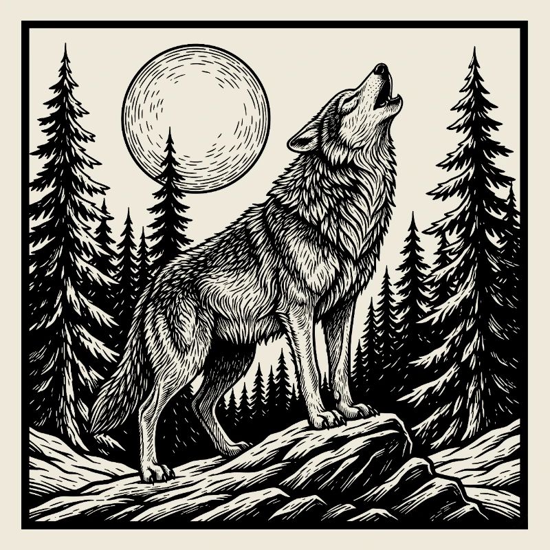 loup hurlant
