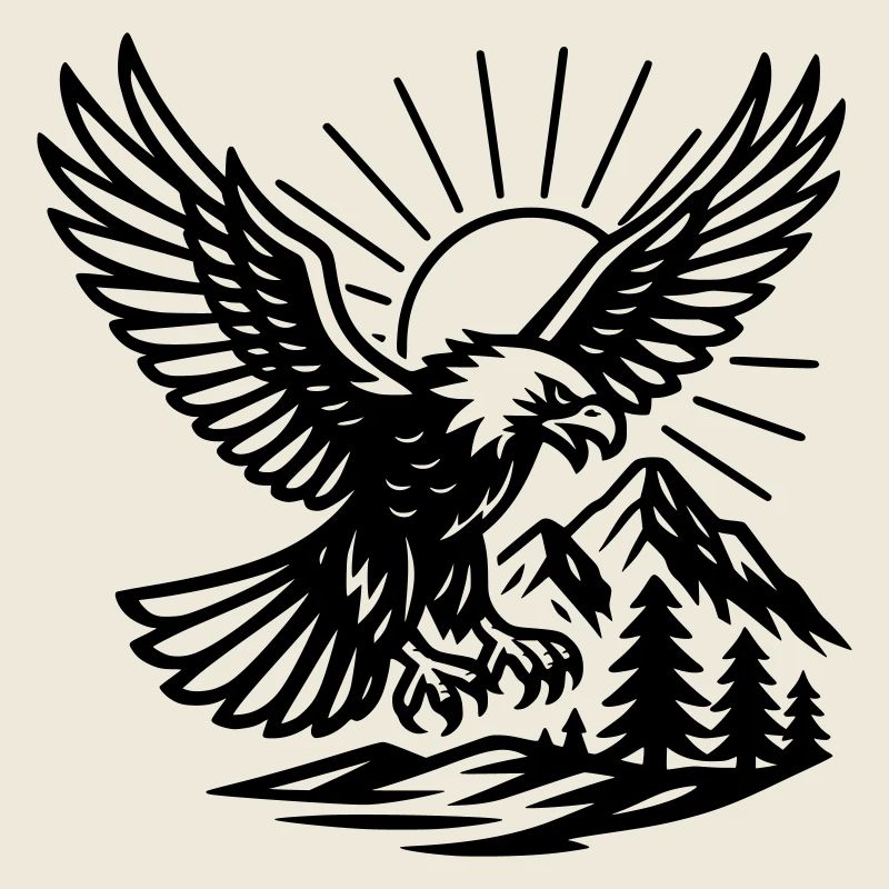 Aigle dans la nature