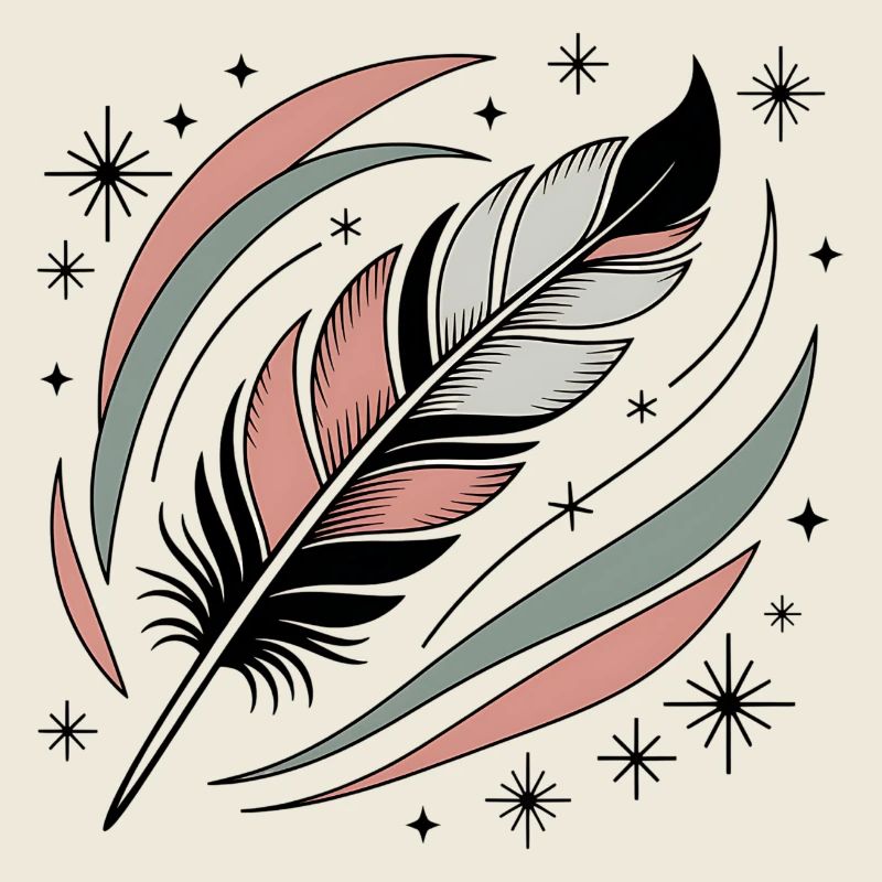Boho Seele Feder