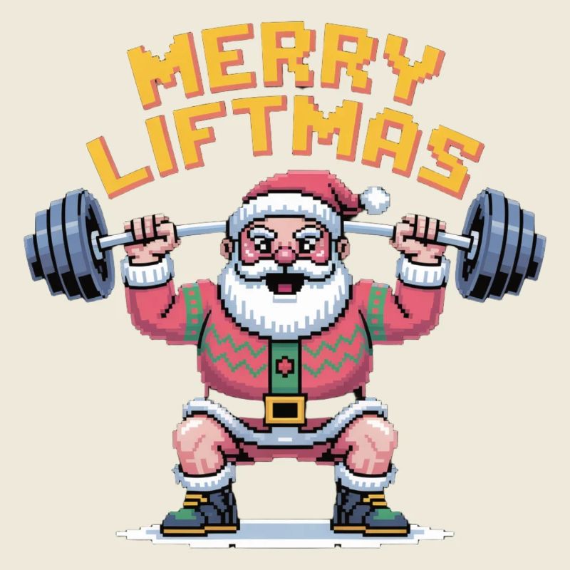 Joyeux Liftmas Pixel-Père Noël