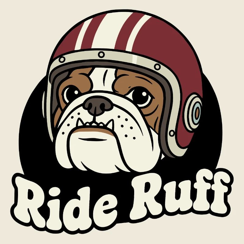 Ride Ruff Bulldog Helm-Design