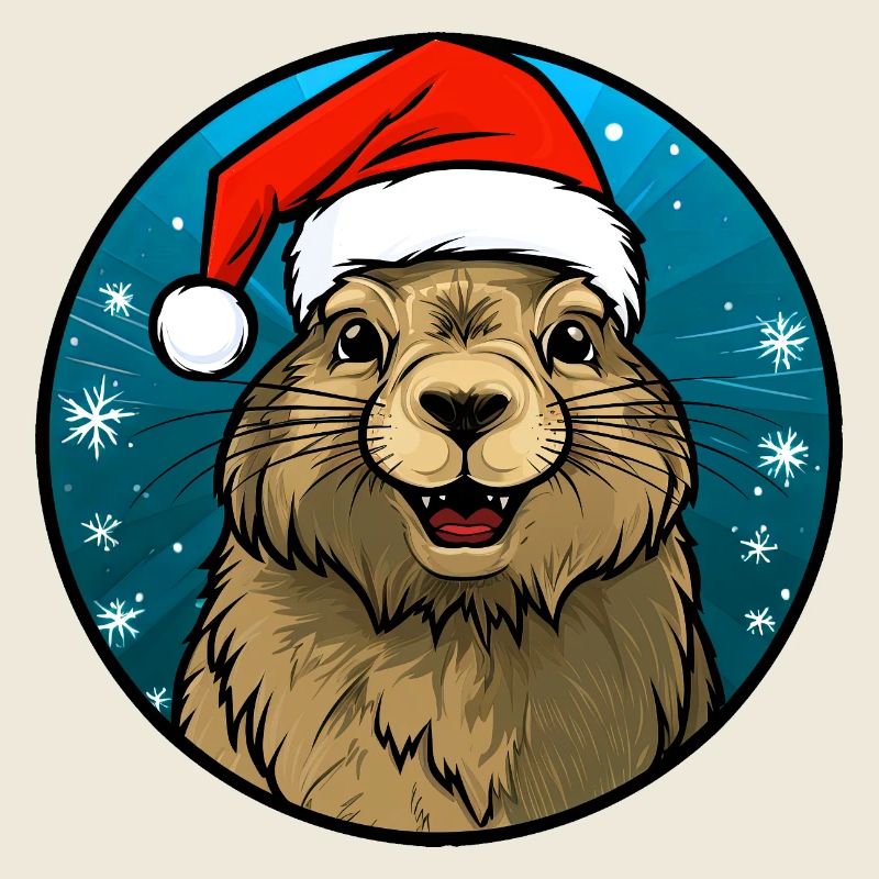 Weihnachtsmann Murmeltier