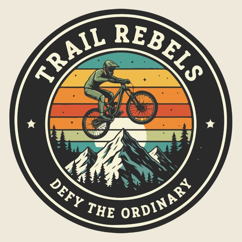 Trail Rebels Mountain Biker Retro