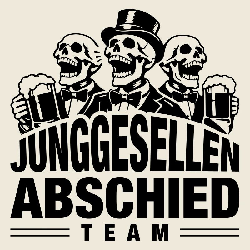 Junggesellenabschied Team Skelett Bier