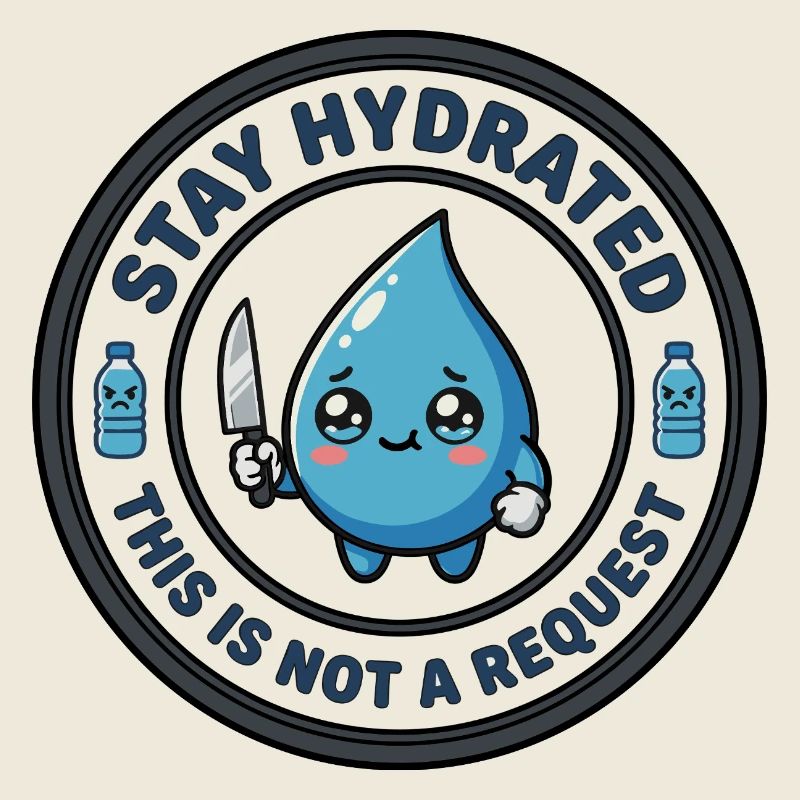 Stay Hydrated Killer Cute