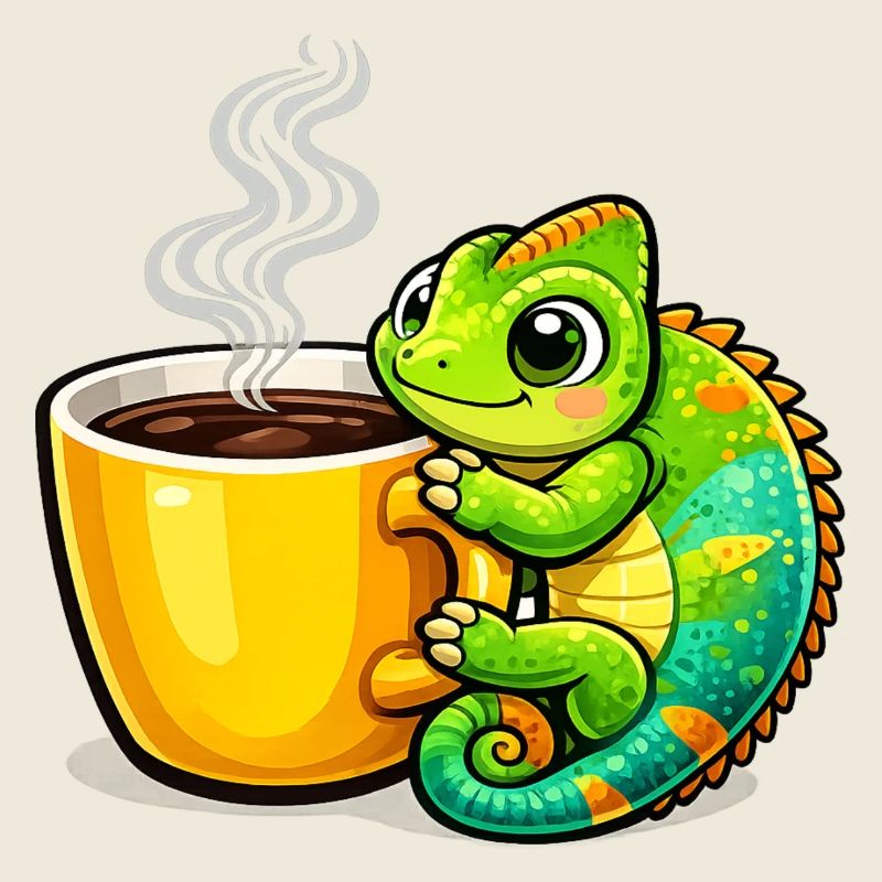 Coffee Dragon Cuddle