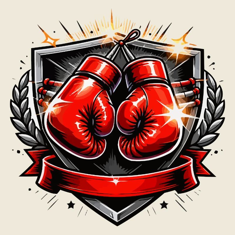 Conception de l’emblème du gant de boxe