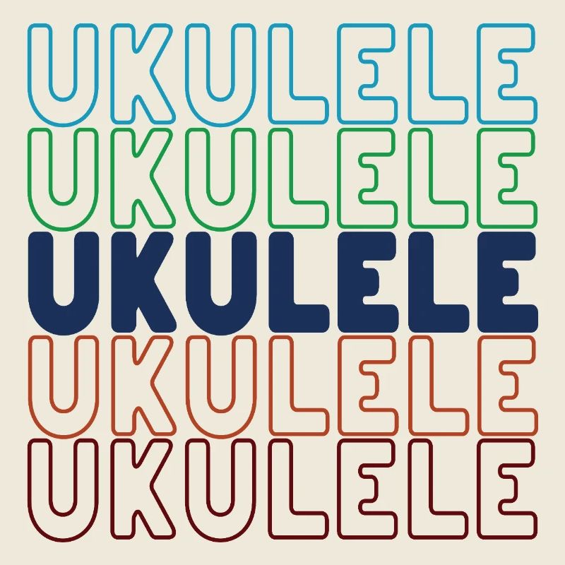 Ukulele typography