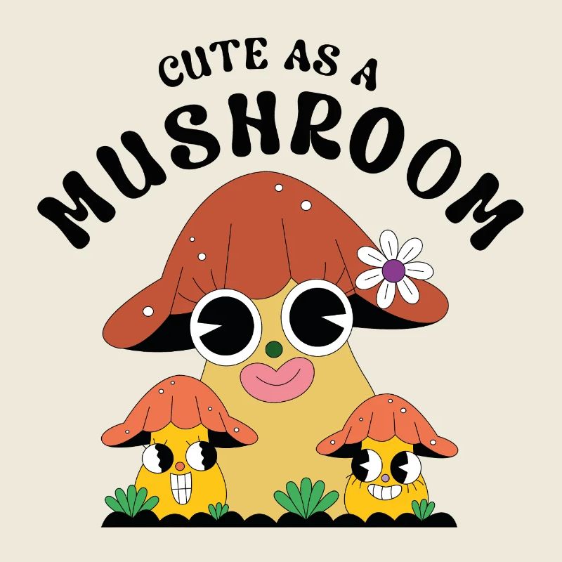 Mignon comme un champignon – Diction de dessin animé aux champignons sucrés