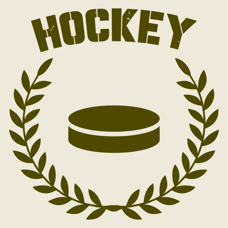 Vintage Hockey Emblem Laurel